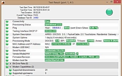 Cable Modem - Cable Modem Testing Software